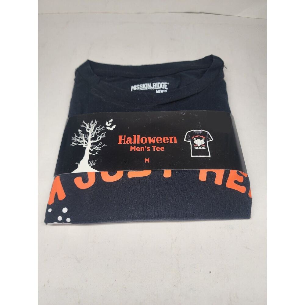 Mission Ridge Halloween T-Shirt Size M - Black/I’m Just Here For The Boos - NEW